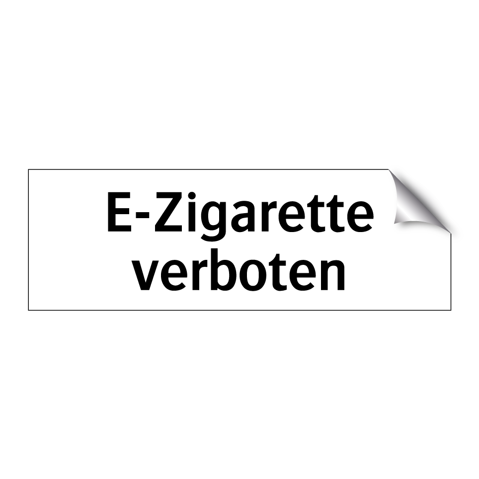 E-Zigarette verboten