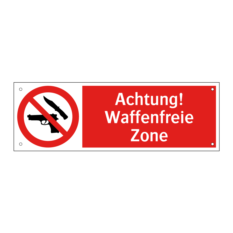 Achtung! Waffenfreie Zone