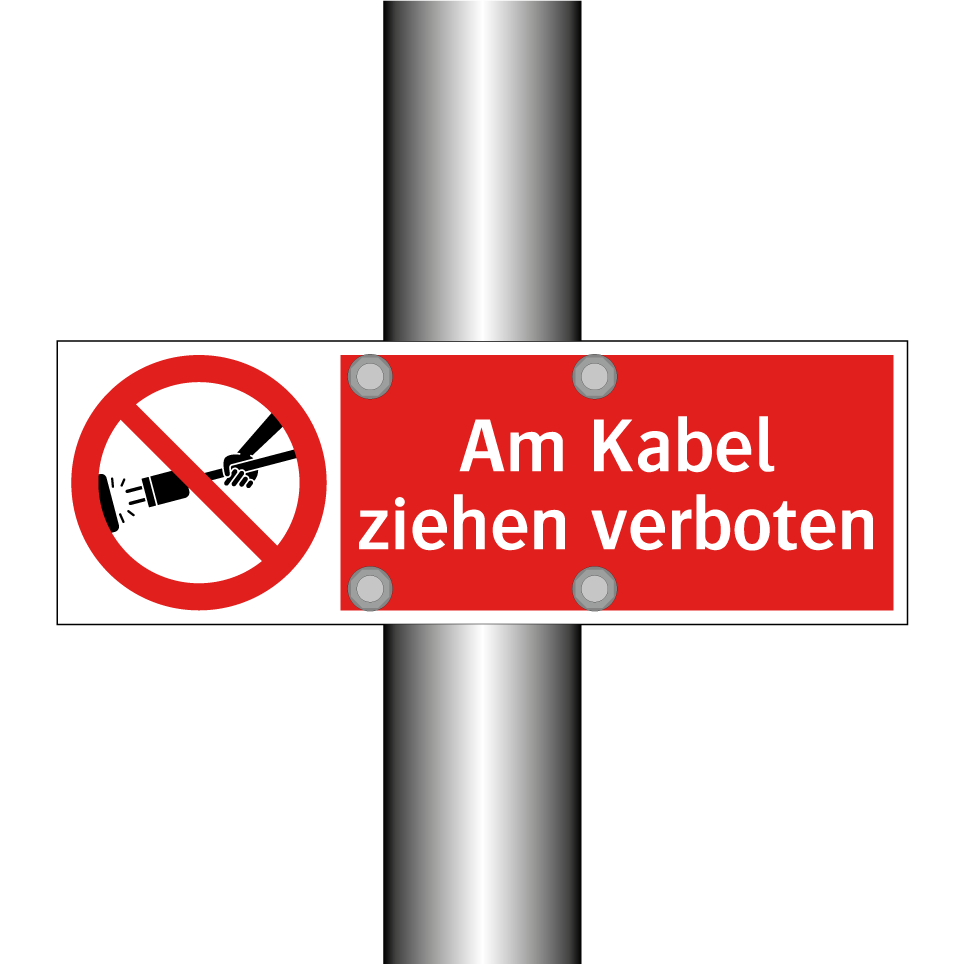 Am Kabel ziehen verboten
