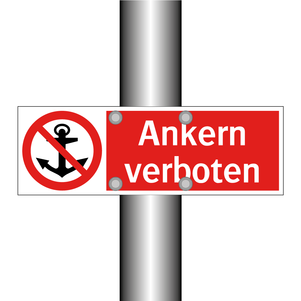 Ankern verboten