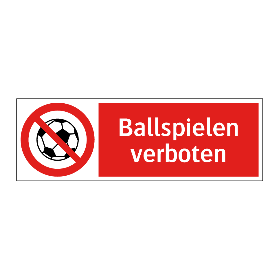 Ballspielen verboten