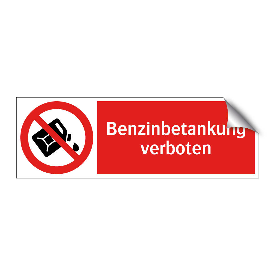 Benzinbetankung verboten
