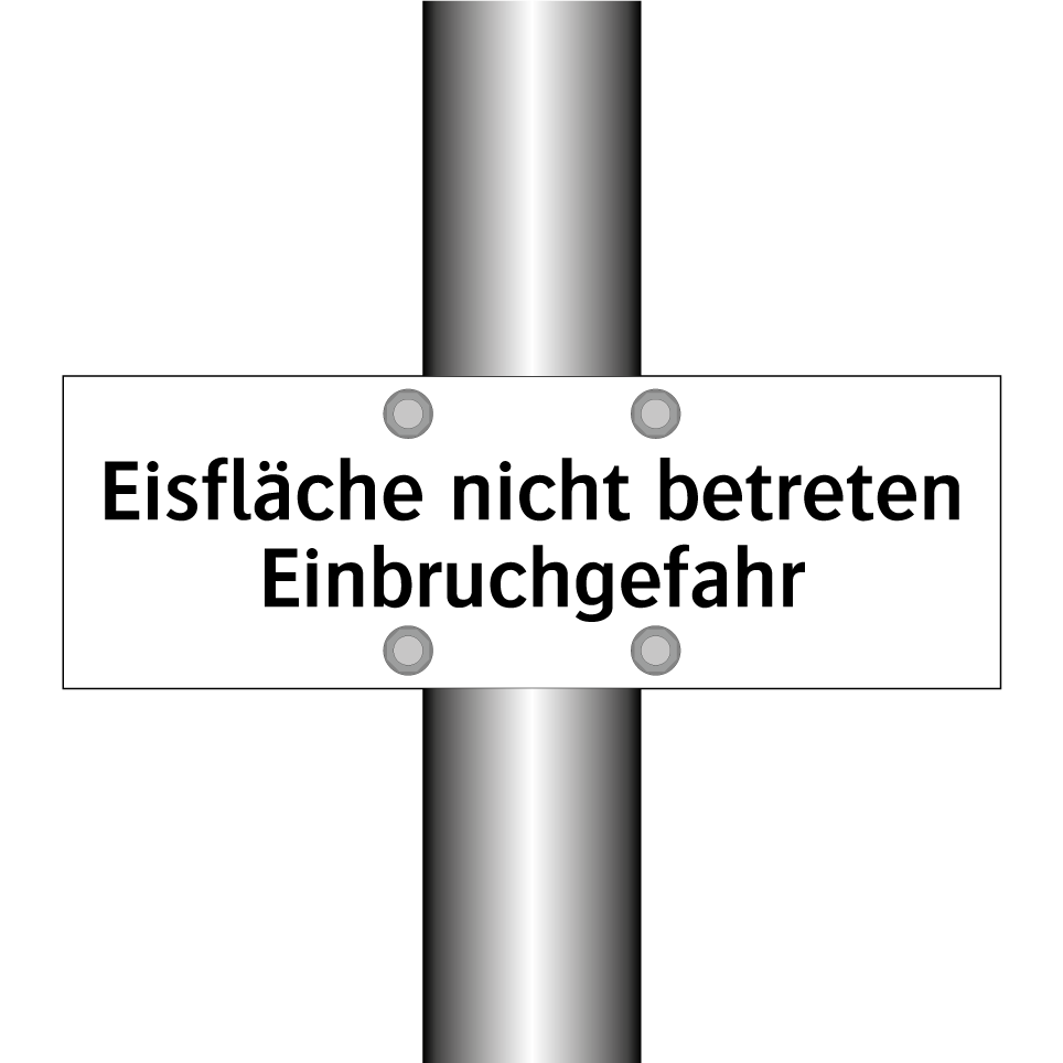 Eisfläche nicht betreten Einbruchgefahr