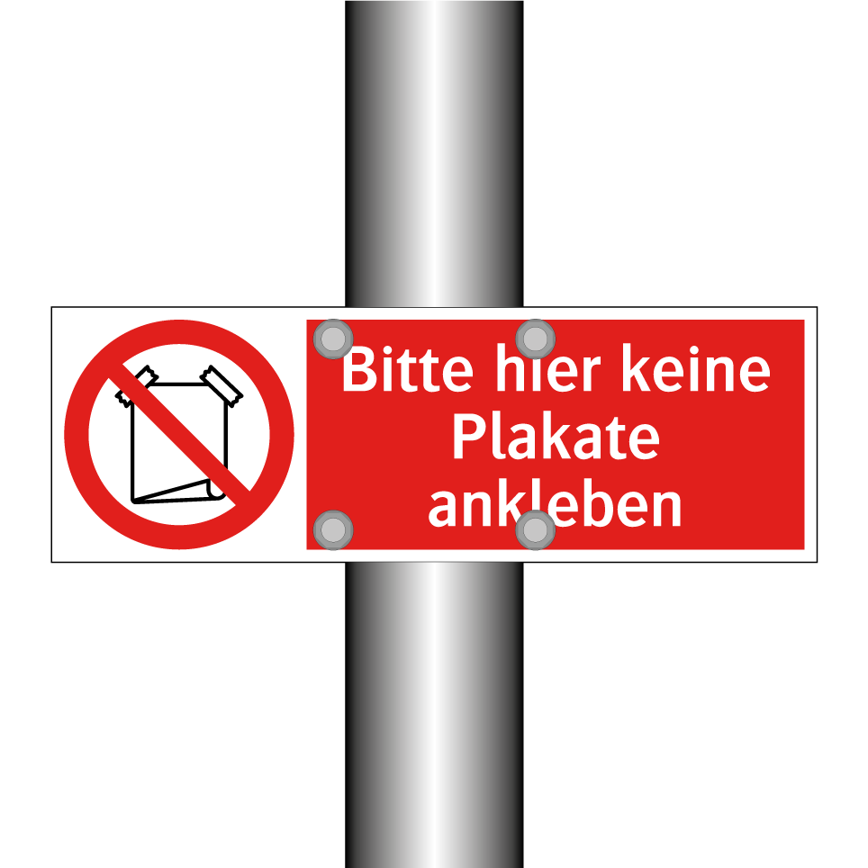 Bitte hier keine Plakate ankleben