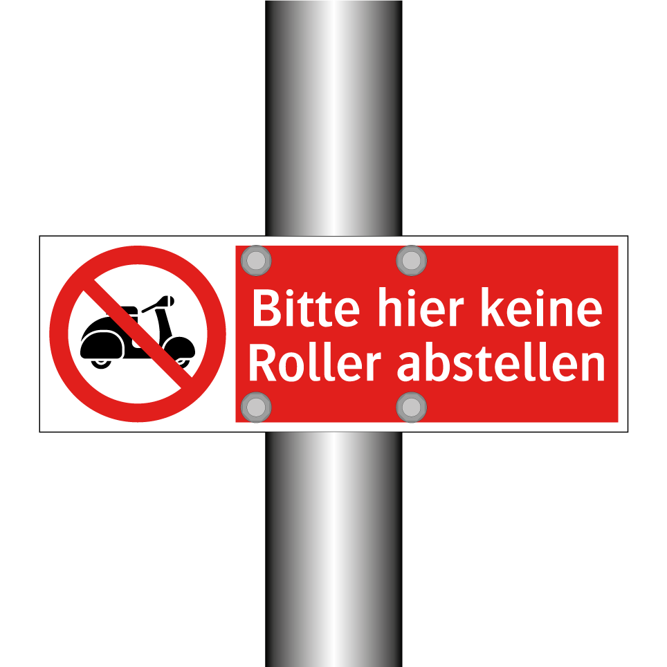 Bitte hier keine Roller abstellen