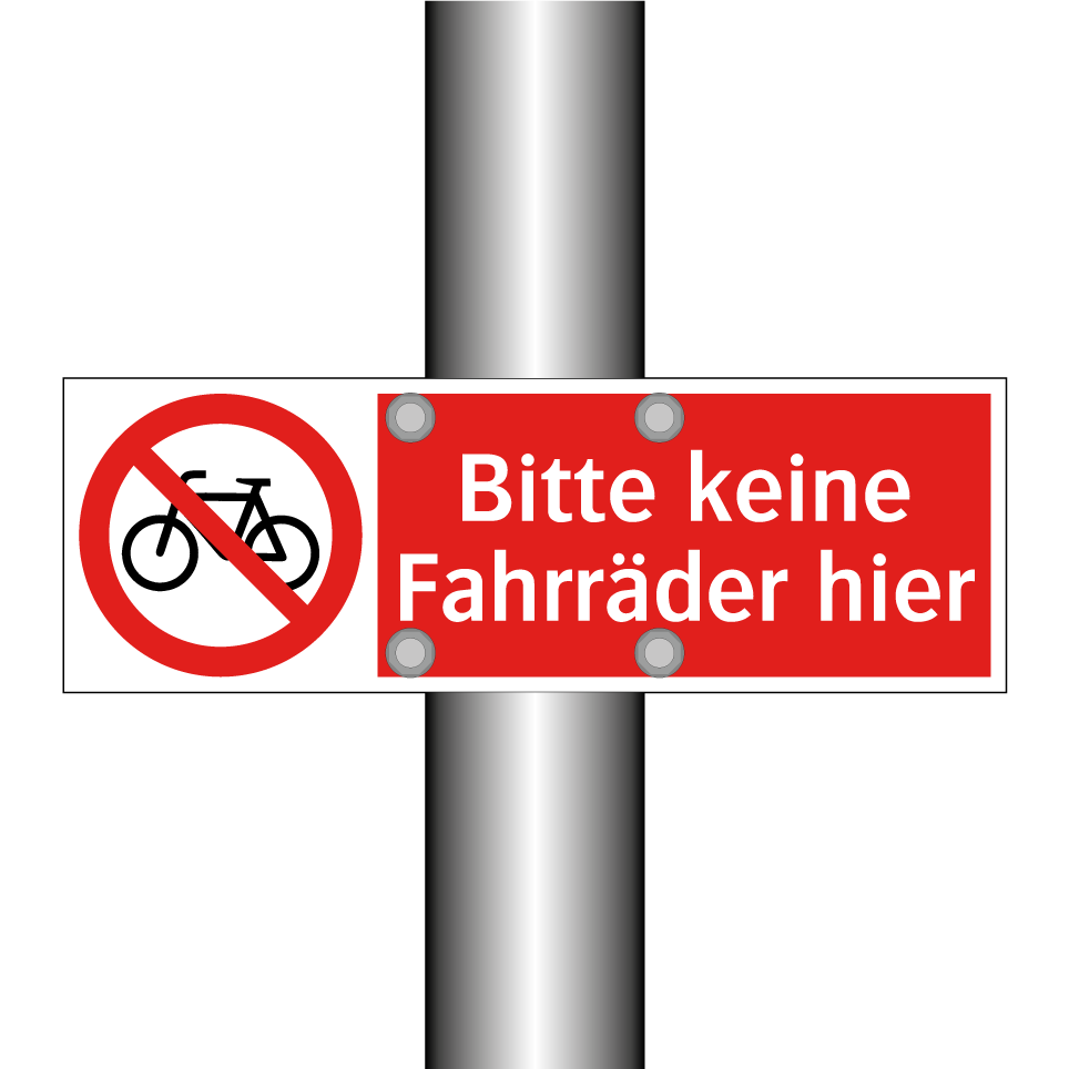 Bitte keine Fahrräder hier