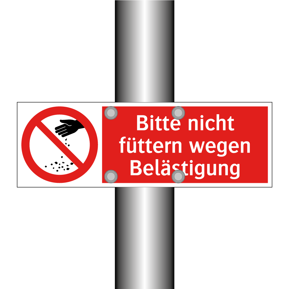 Bitte nicht füttern wegen Belästigung