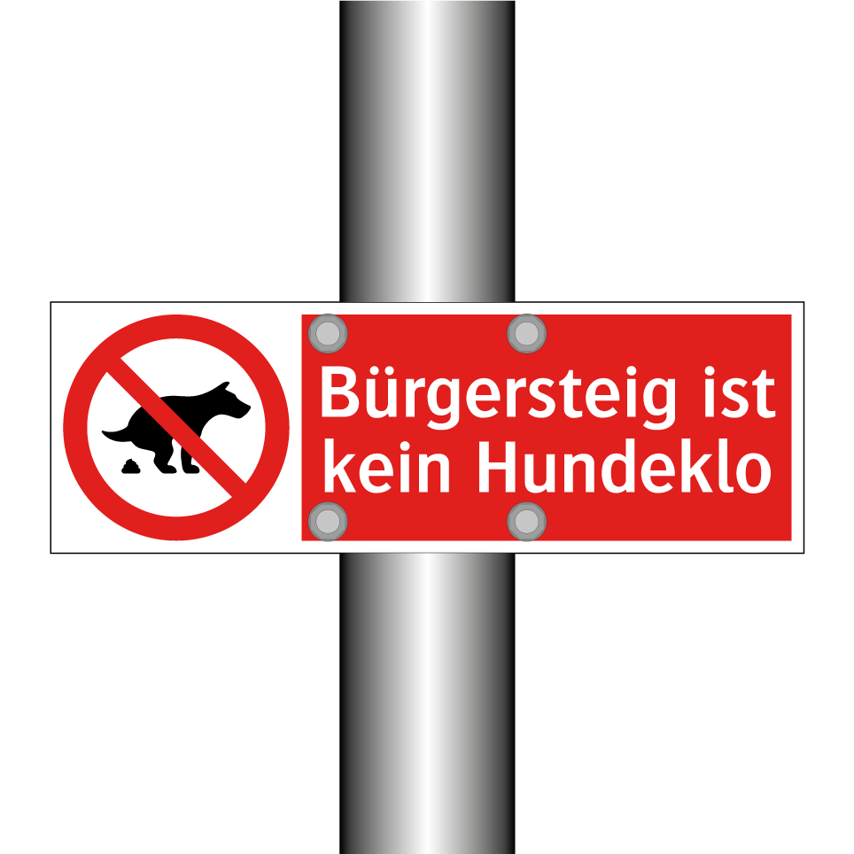 Bürgersteig ist kein Hundeklo