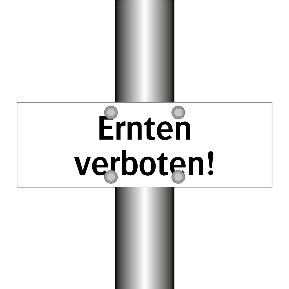 Ernten verboten!