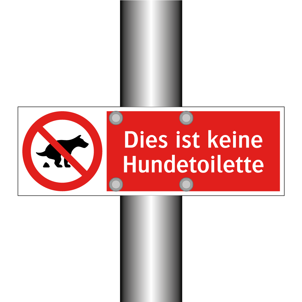 Dies ist keine Hundetoilette