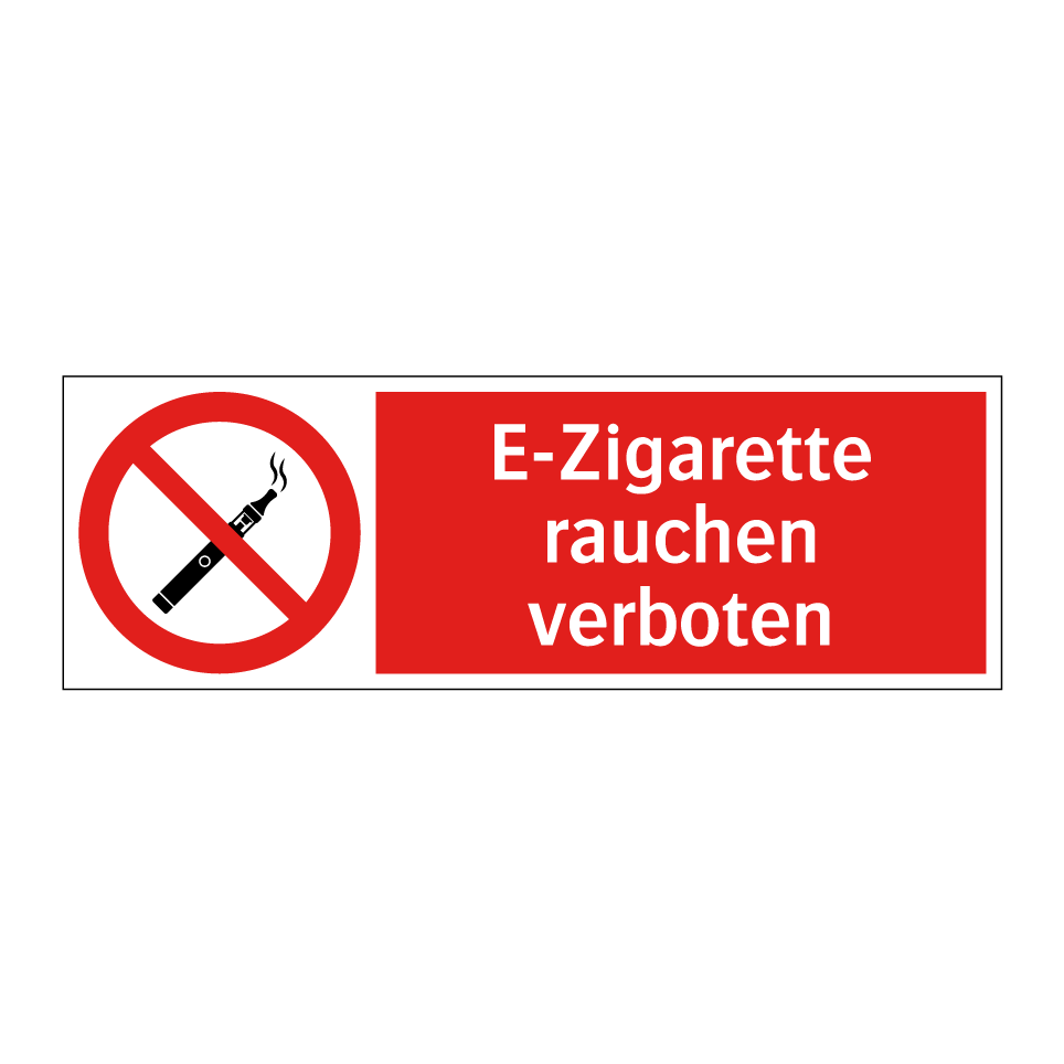 E-Zigarette rauchen verboten