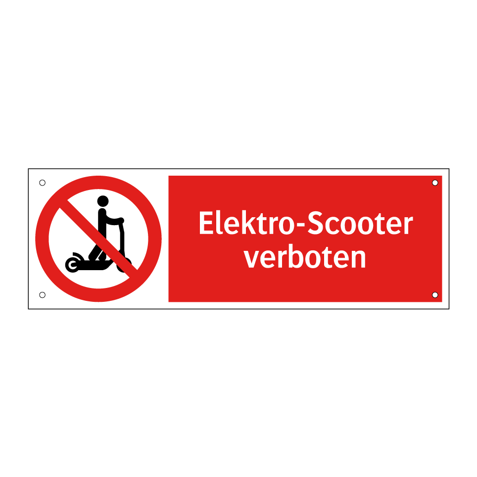 Elektro-Scooter verboten