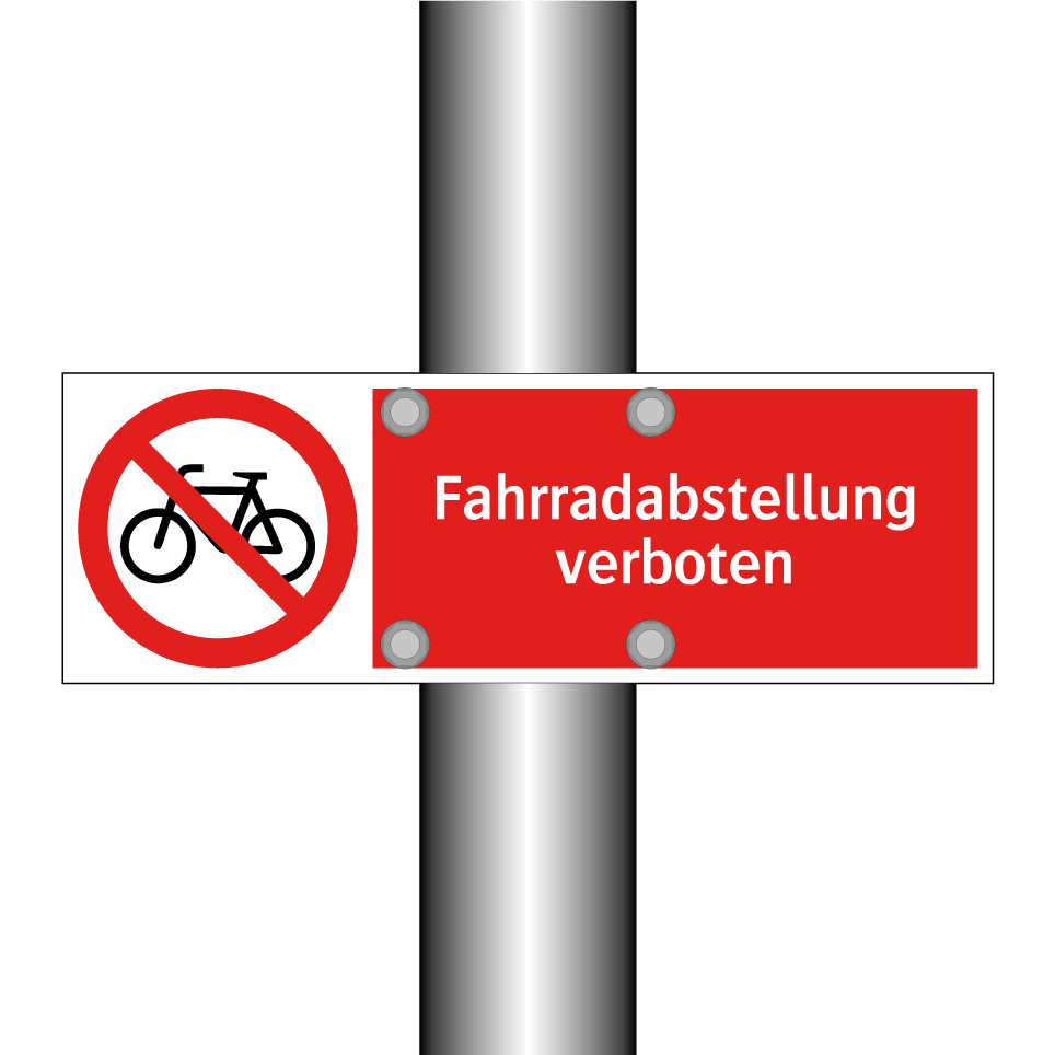 Fahrradabstellung verboten