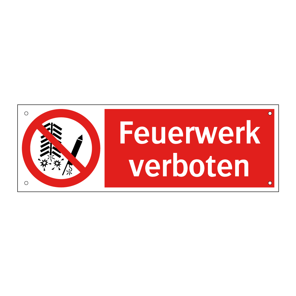 Feuerwerk verboten
