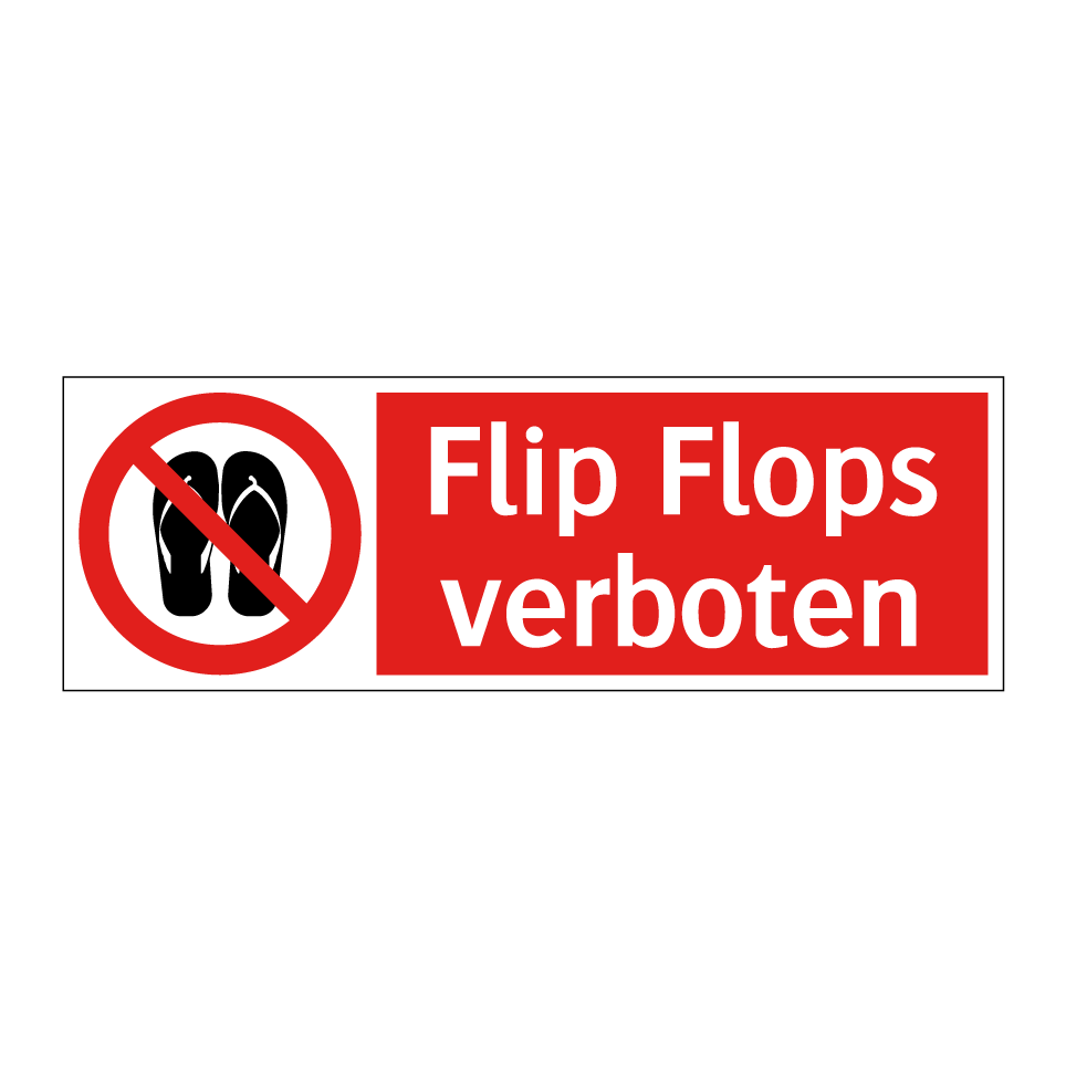 Flip Flops verboten