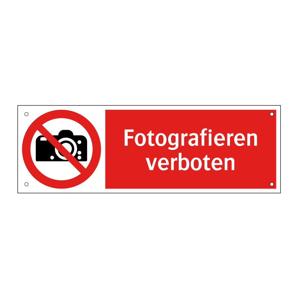 Fotografieren verboten