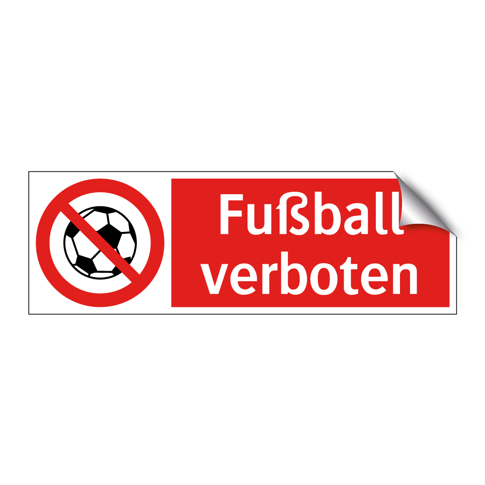Fußball verboten