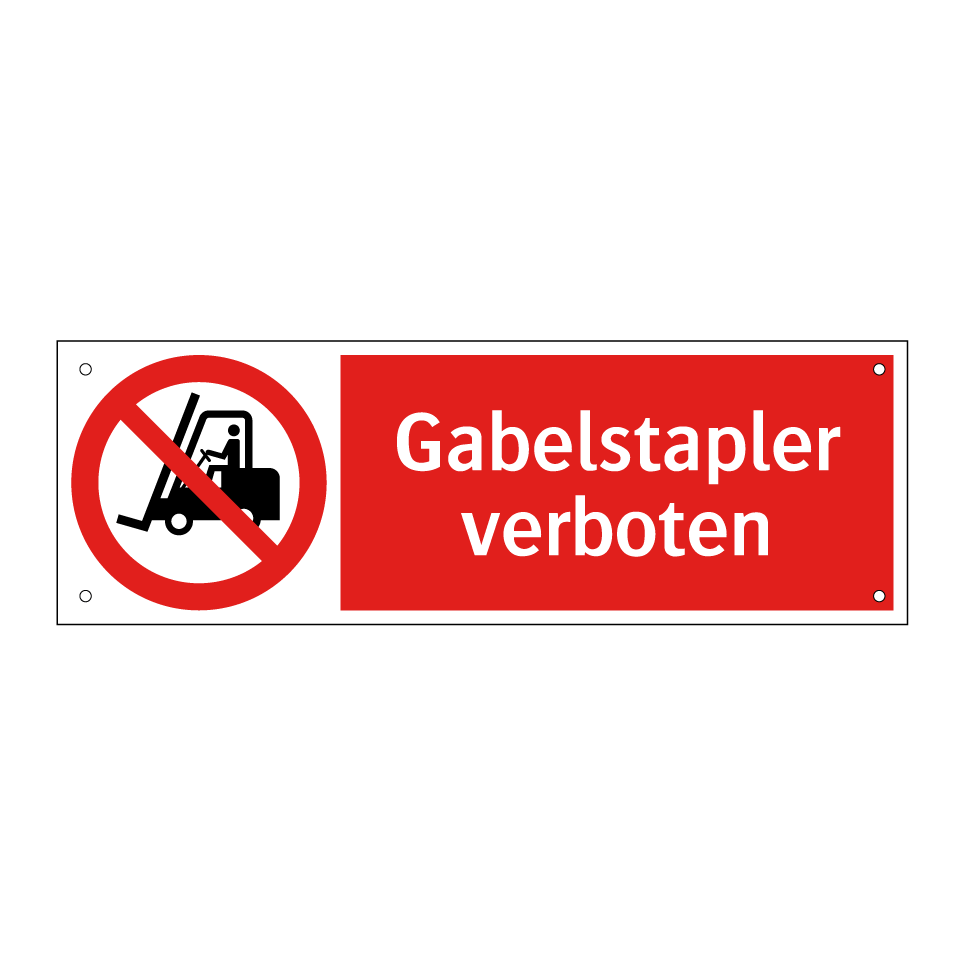 Gabelstapler verboten