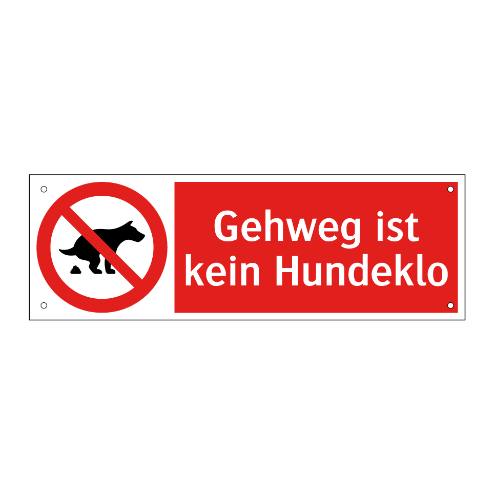 Gehweg ist kein Hundeklo