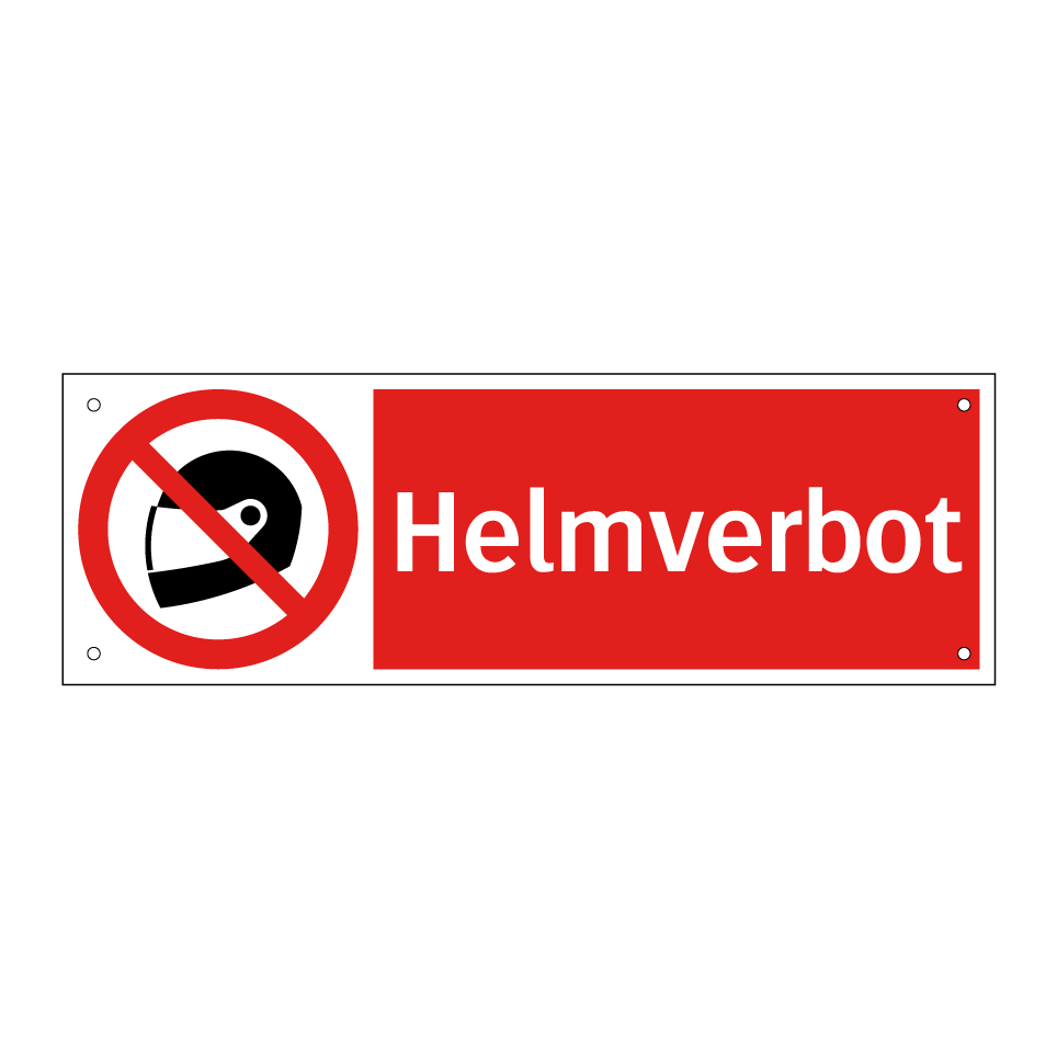 Helmverbot