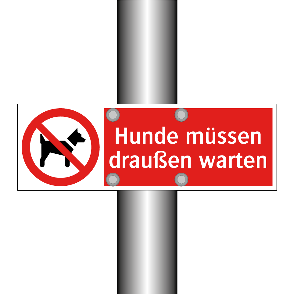 Hunde müssen draußen warten
