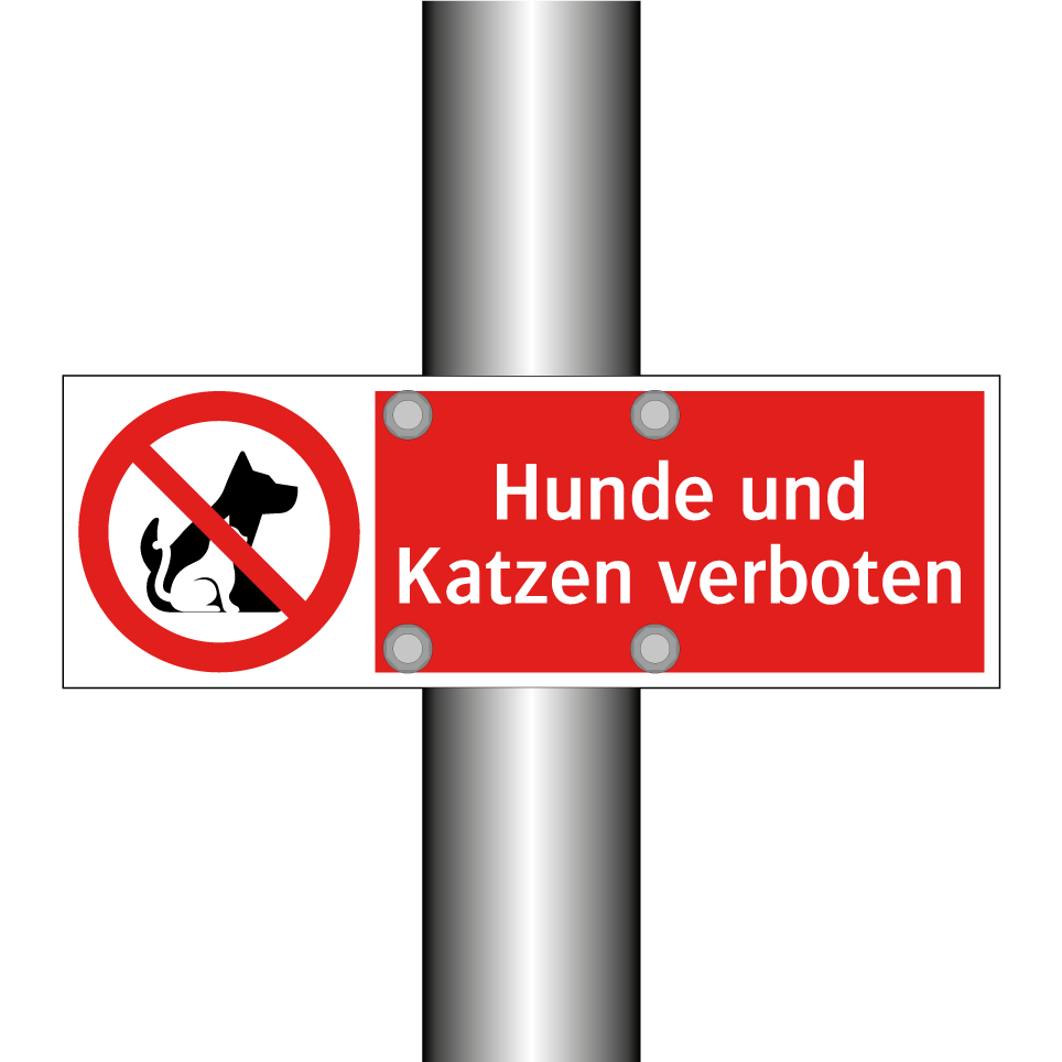 Hunde und Katzen verboten
