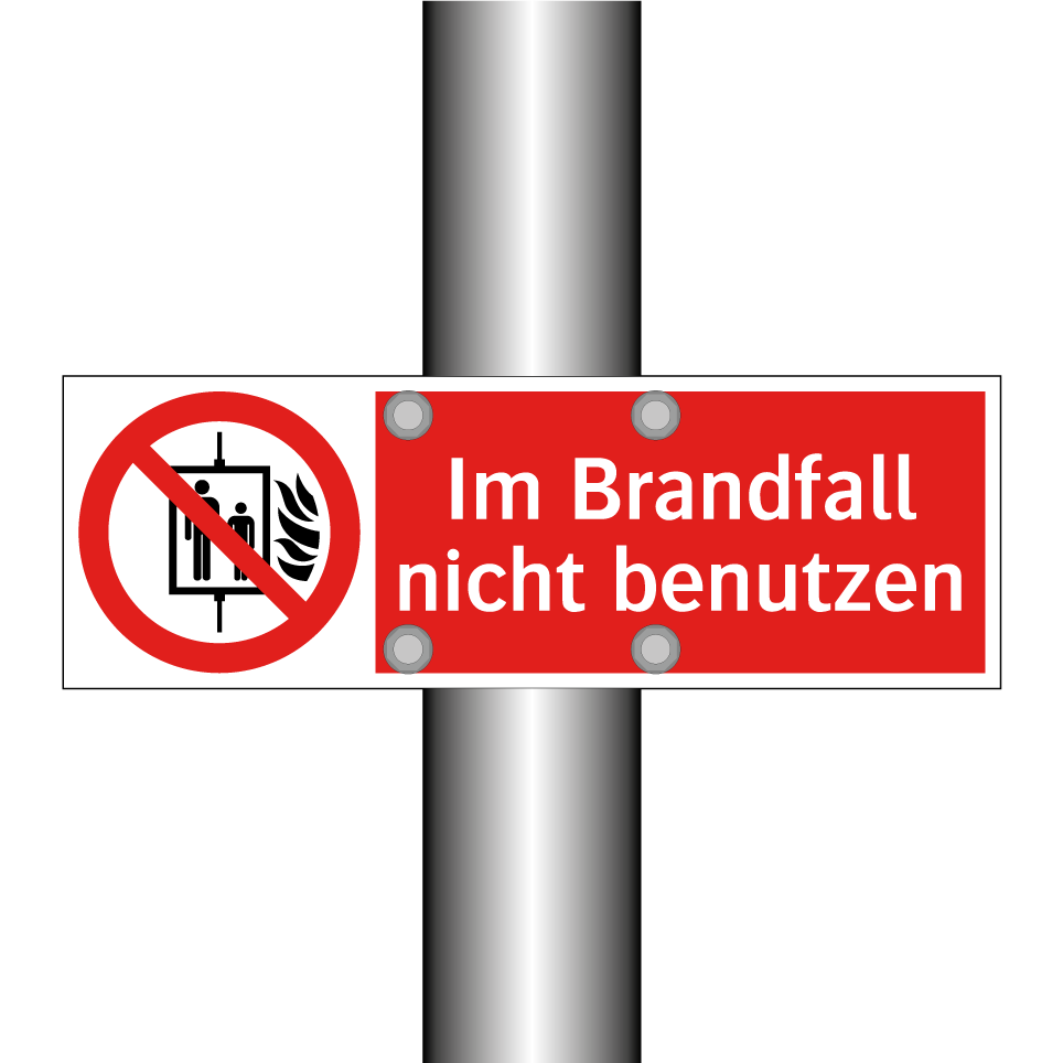 Im Brandfall nicht benutzen