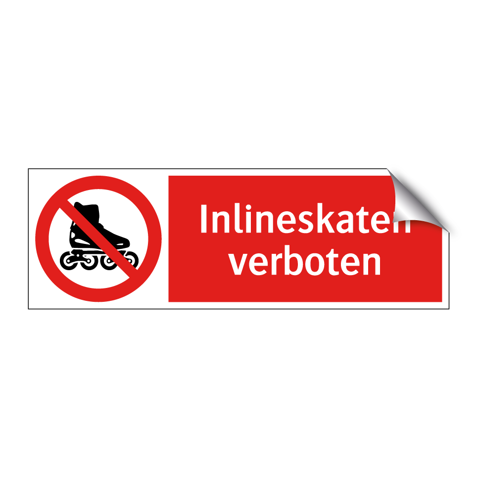 Inlineskaten verboten
