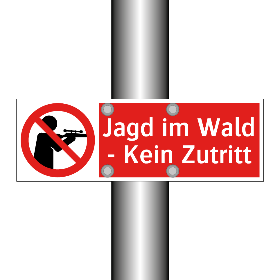 Jagd im Wald - Kein Zutritt