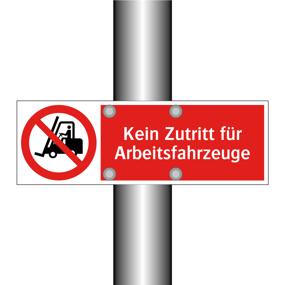 Kein Zutritt für Arbeitsfahrzeuge