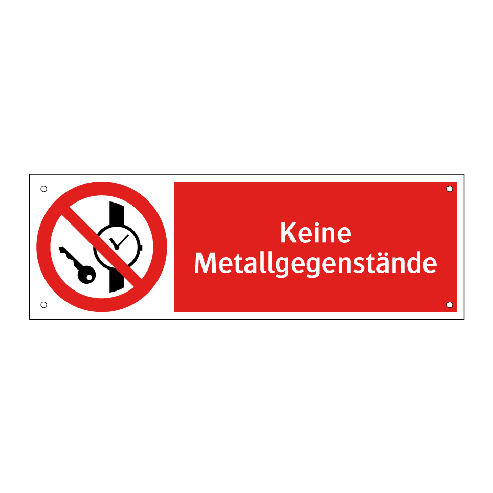 Keine Metallgegenstände