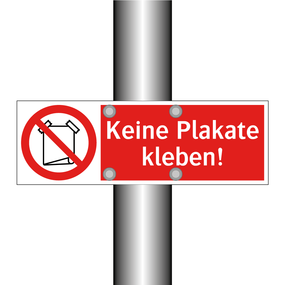 Keine Plakate kleben!
