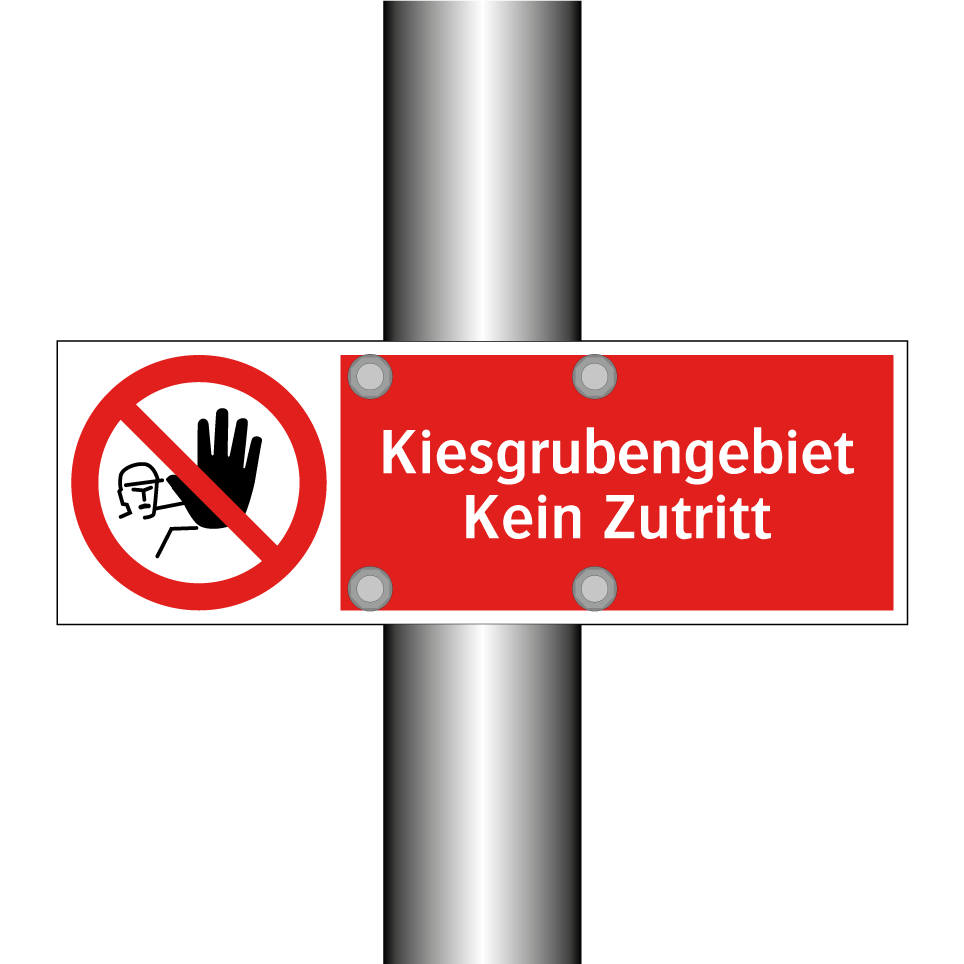 Kiesgrubengebiet Kein Zutritt