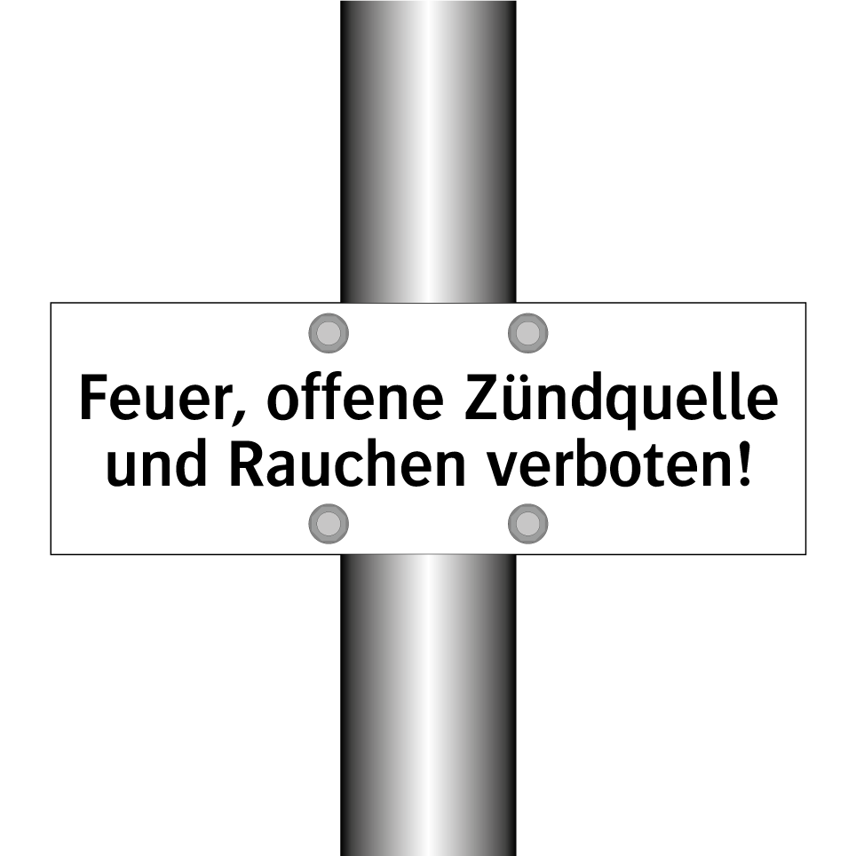 Feuer, offene Zündquelle und Rauchen verboten!