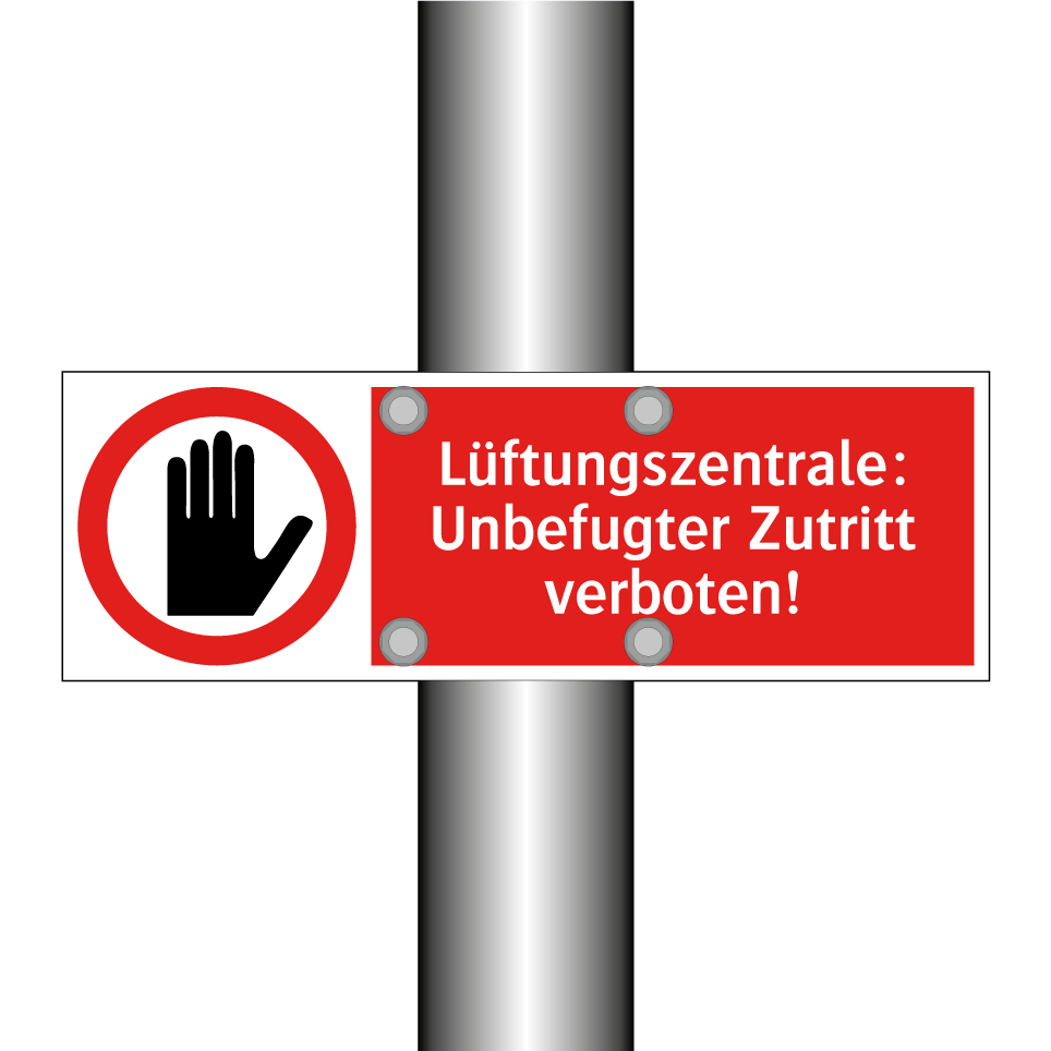Lüftungszentrale: Unbefugter Zutritt verboten!