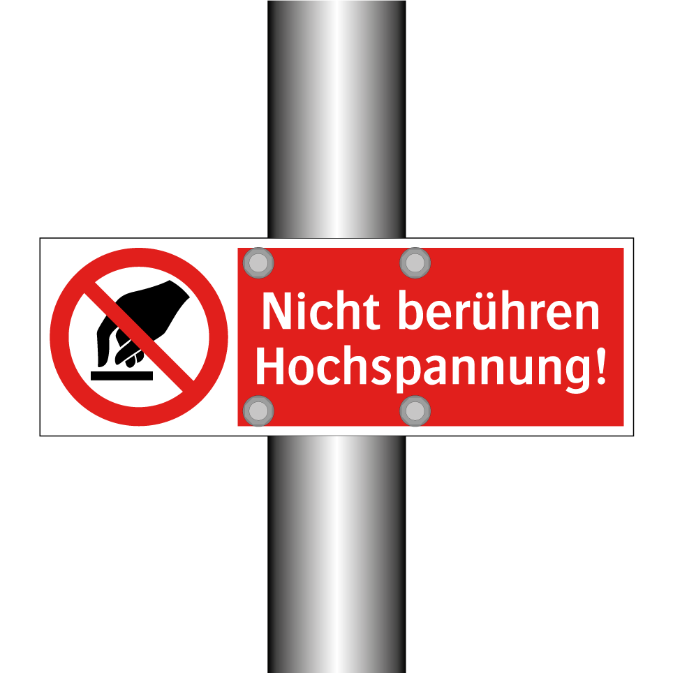 Nicht berühren Hochspannung!
