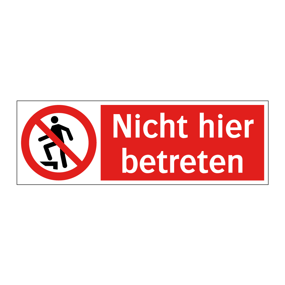 Nicht hier betreten