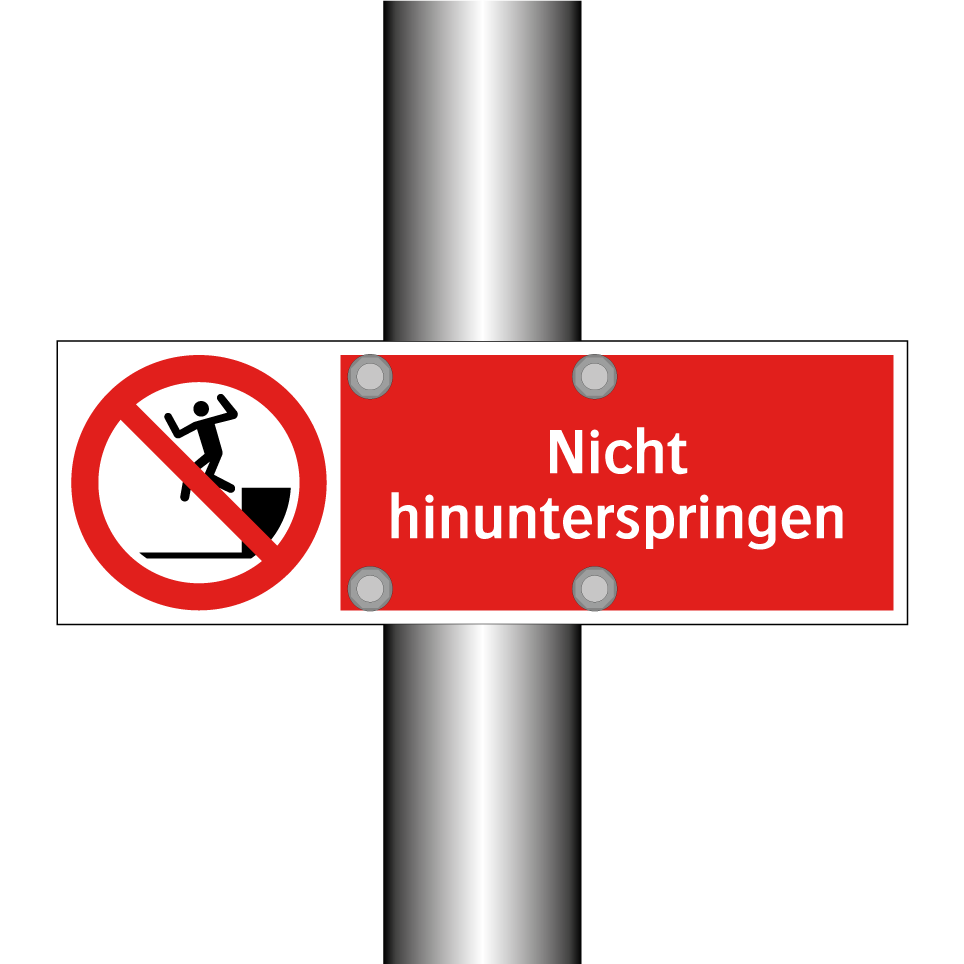 Nicht hinunterspringen