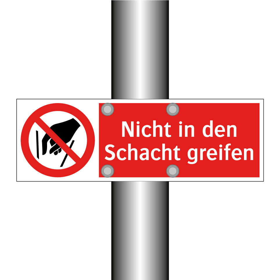 Nicht in den Schacht greifen