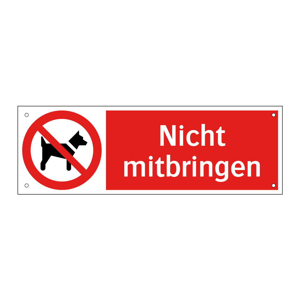Nicht mitbringen