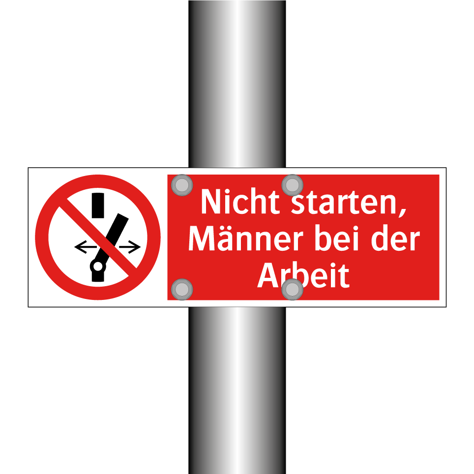 Nicht starten, Männer bei der Arbeit