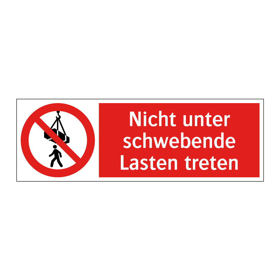 Nicht unter schwebende Lasten treten