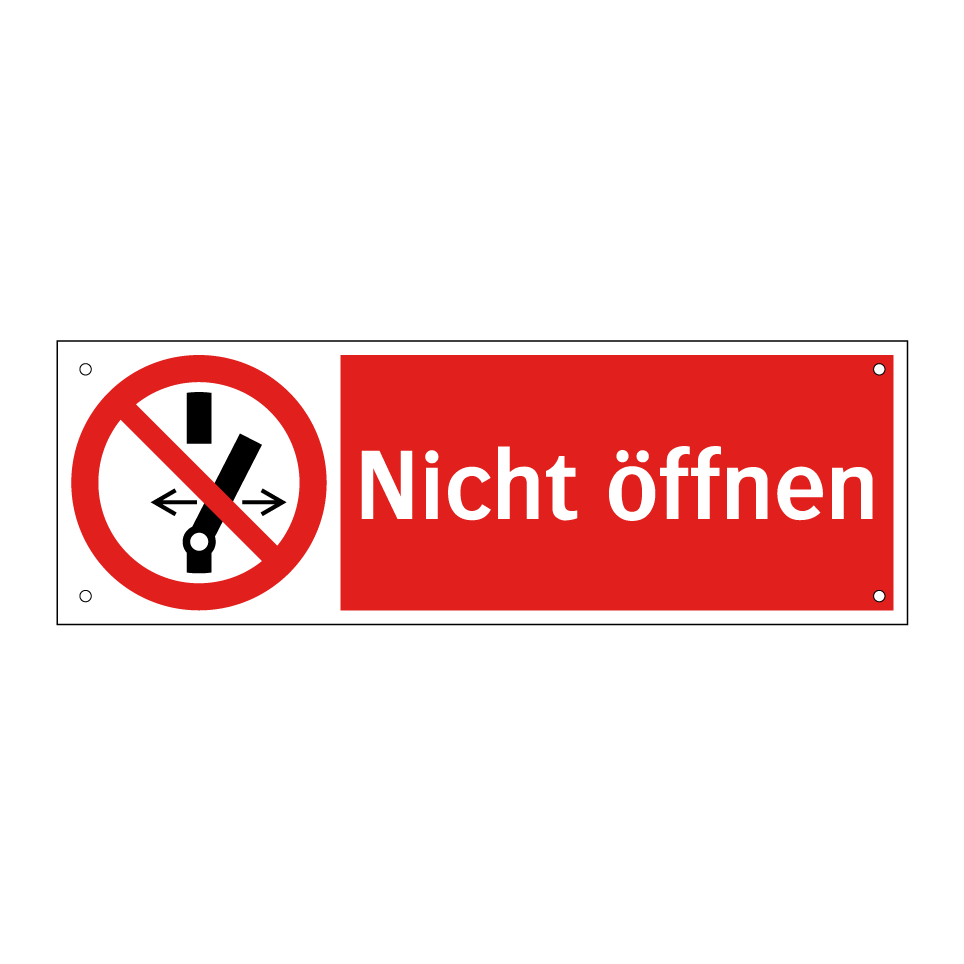 Nicht öffnen