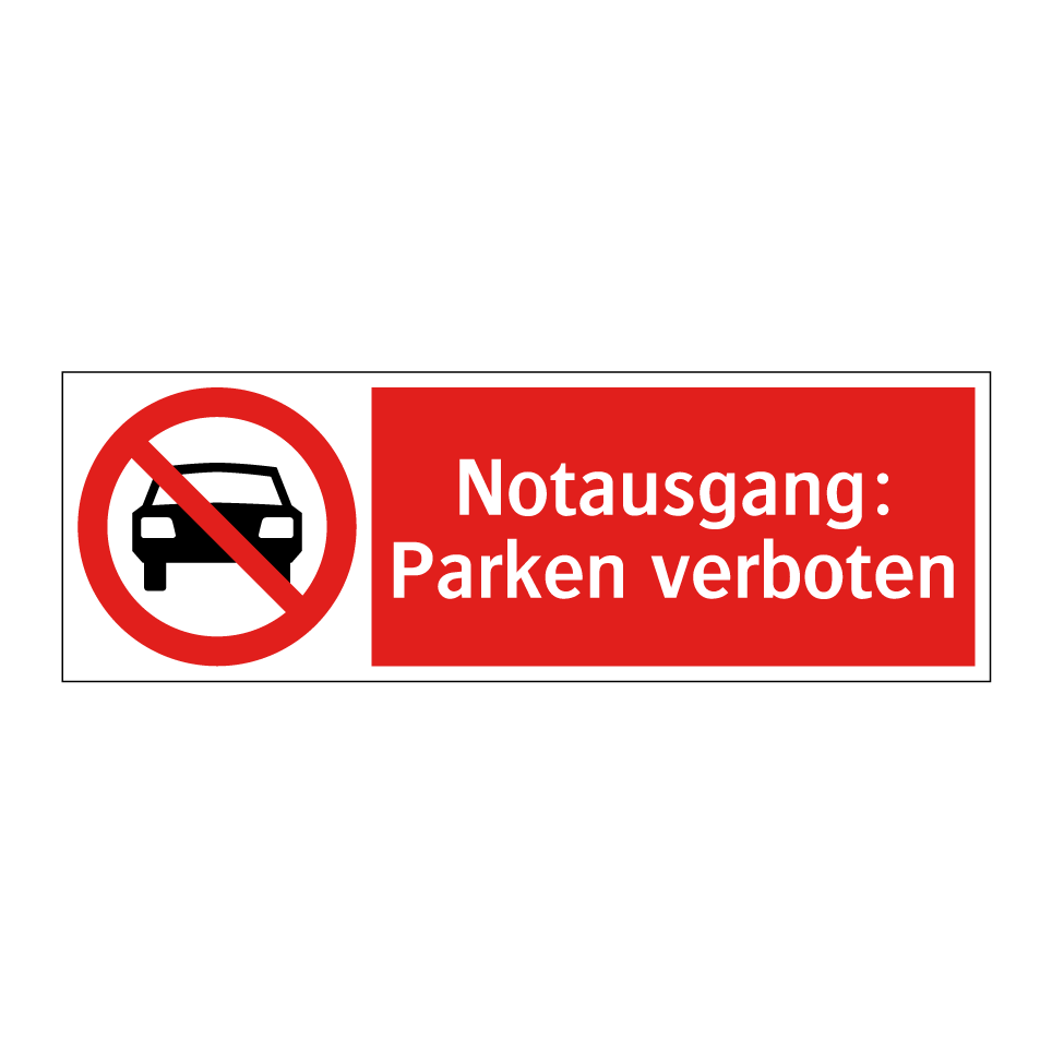 Notausgang: Parken verboten