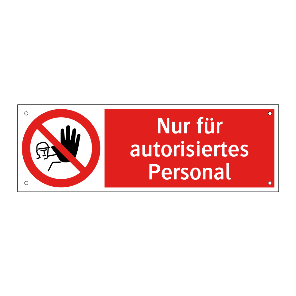 Nur für autorisiertes Personal