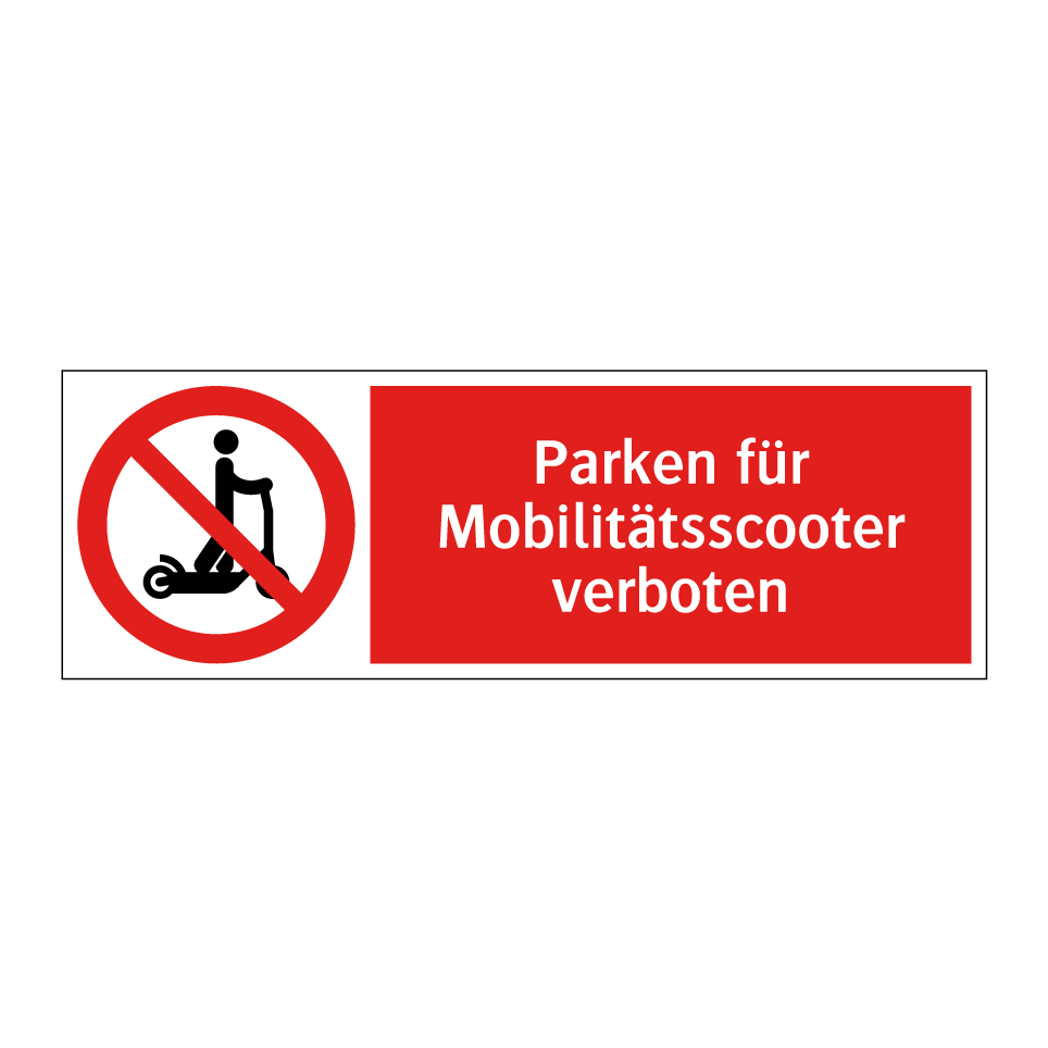 Parken für Mobilitätsscooter verboten