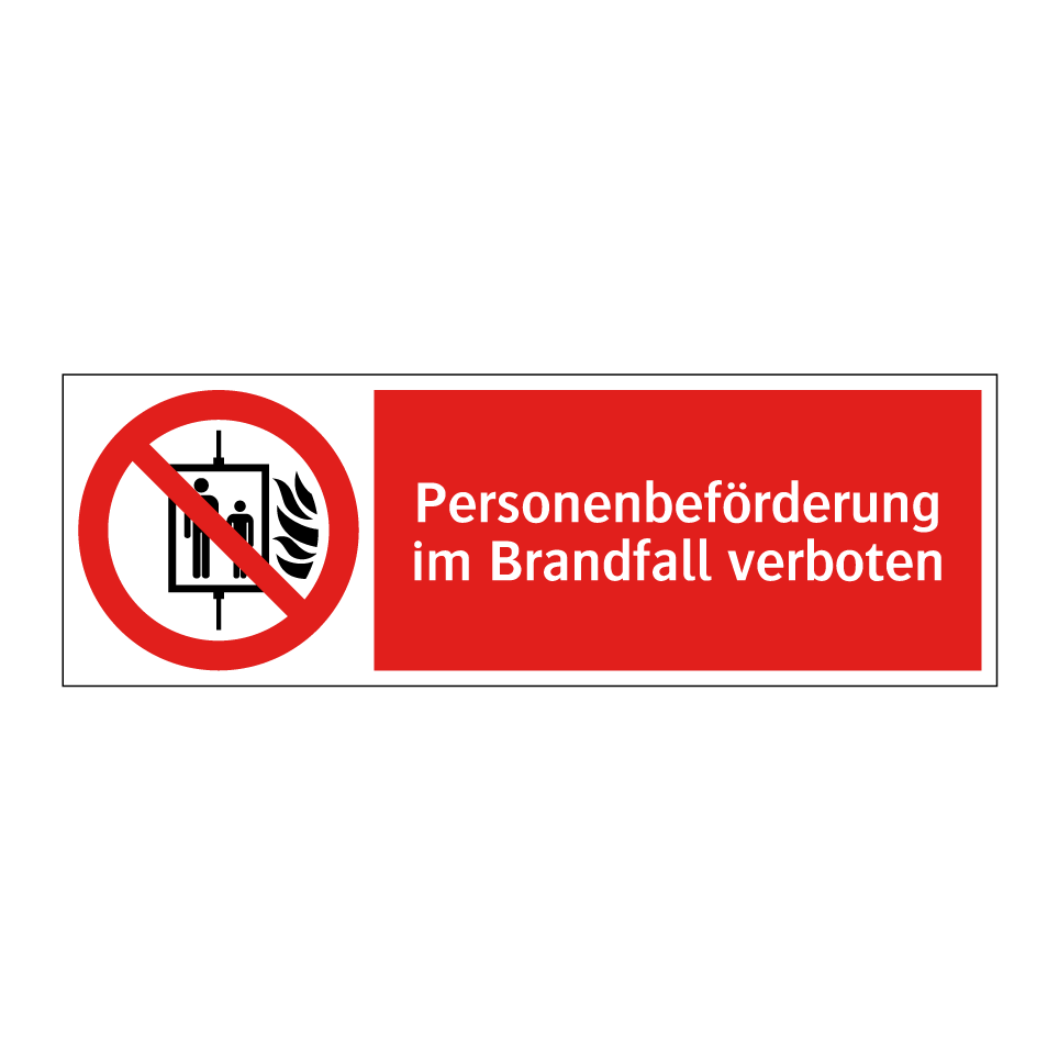 Personenbeförderung im Brandfall verboten