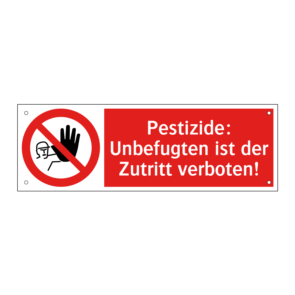 Pestizide: Unbefugten ist der Zutritt verboten!