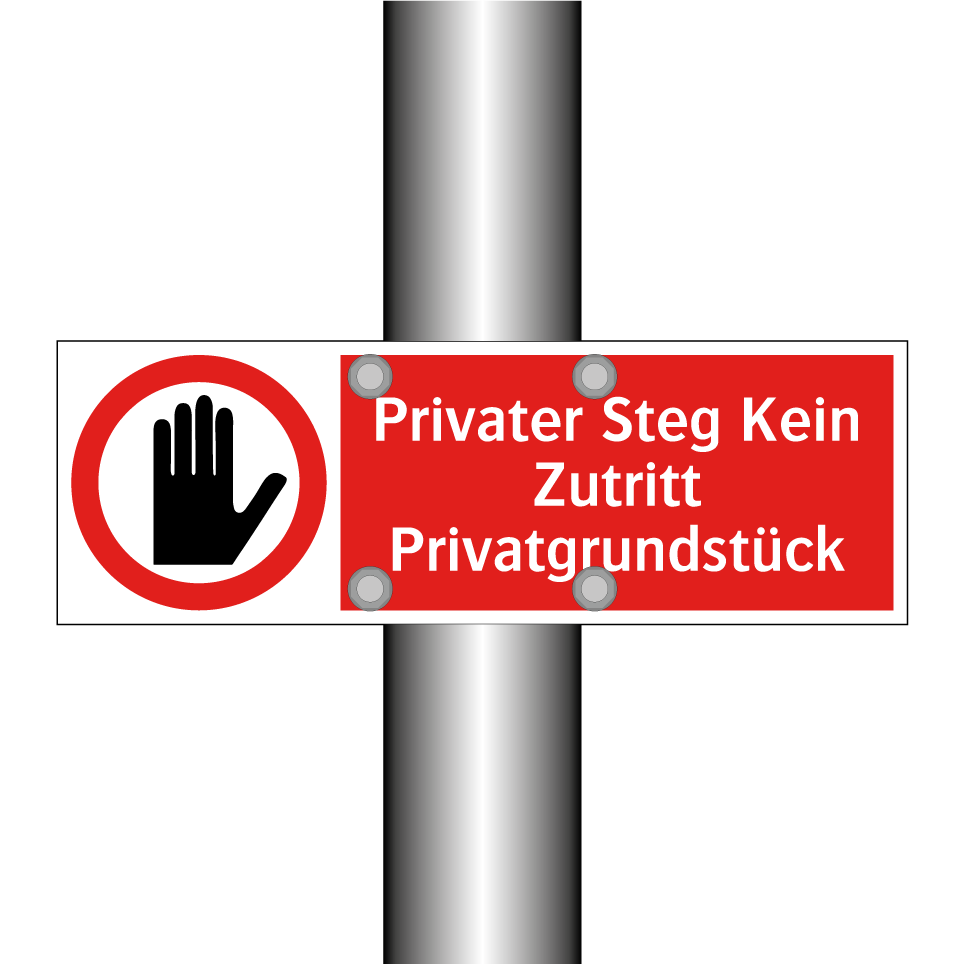 Privater Steg Kein Zutritt Privatgrundstück