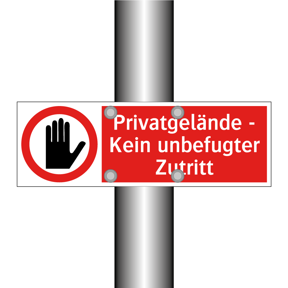 Privatgelände - Kein unbefugter Zutritt